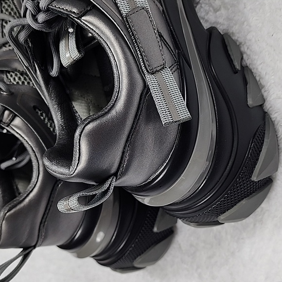 Asos Design Chunky Sneakers In Gunmetal - Picture 6 of 15